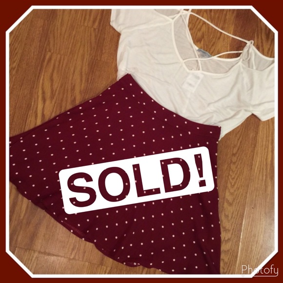 Charlotte Russe Dresses & Skirts - ❗️🅢🅞🅛🅓❗️ Charlotte Russe Polka Dot Skirt